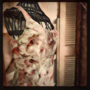 Santiki crumpled dress floral summer size M